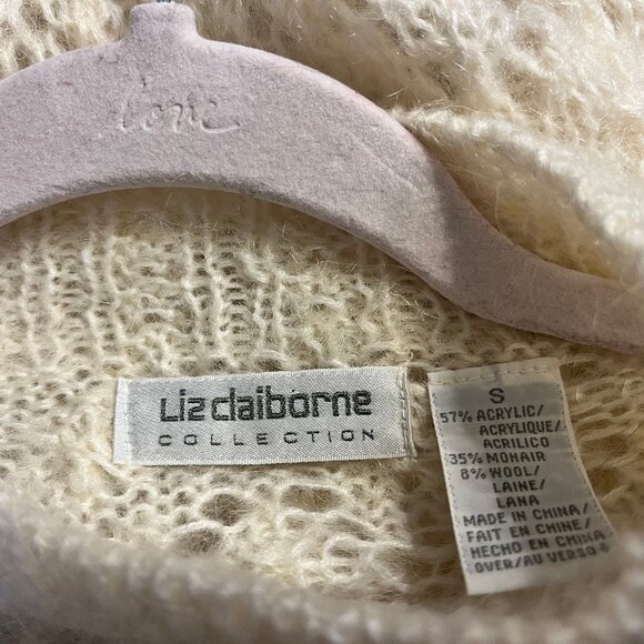 Liz Claiborne Collection Ivory Tunic Sweater Size S - Picture 7 of 10
